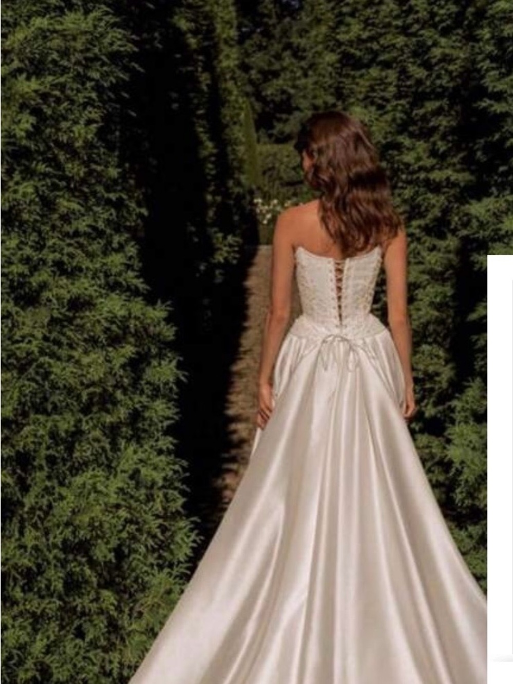 White Beaded Strapless Wedding/ Formal Gown - Picture 10 of 10